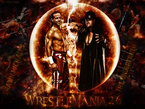 Shawn Michaels The Undertaker Creative Art Wallpaper