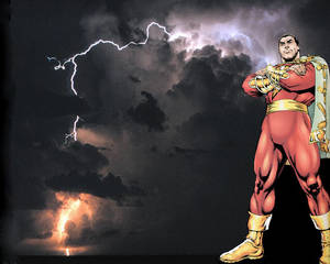 Shazam With Real Lightning Wallpaper