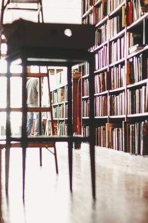 Shelves In The Back Wallpaper