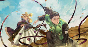 Shikamaru And Temari Battle Wallpaper