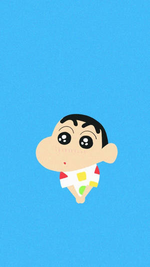 Shin Chan In Blue Wallpaper