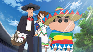 Shin Chan Mexican Hat Wallpaper