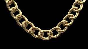 Shine And Look Stylish With A Gold Chain Wallpaper