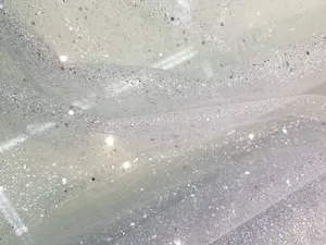 Shine Bright With White Glitter Wallpaper