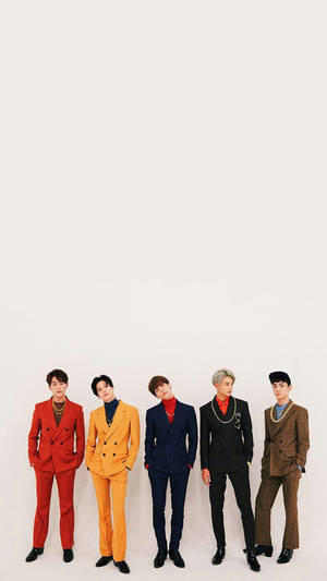 Shinee Bold Colored Suits Wallpaper