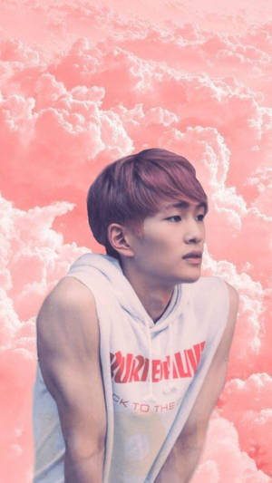 Shinee Onew Pink Clouds Wallpaper