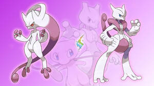 Shiny Mewtwo Evolution Wallpaper