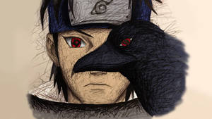 Shisui Sharingan Drawing Wallpaper