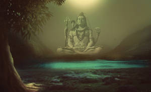 Shiv Shankar Foggy Art Wallpaper