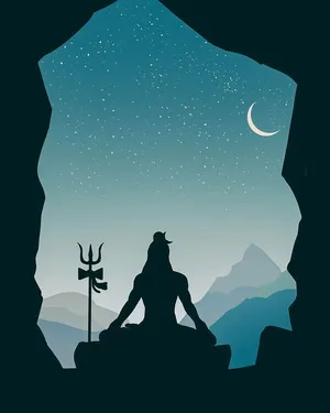 Shiva Mahakal Meditating Hd Wallpaper