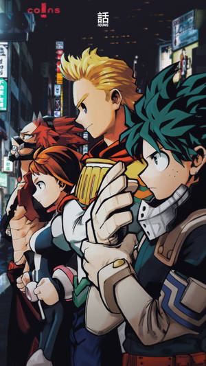 Shonen Jump Cover My Hero Academia Iphone Wallpaper