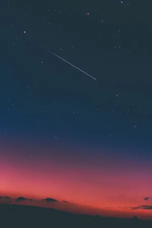Shooting Star Sunset Samsung Wallpaper