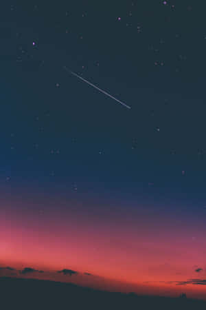 Shooting Star Vintage Grunge Aesthetic Wallpaper