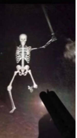 Shotgun Skeleton Aesthetic Dark Swordsman Wallpaper