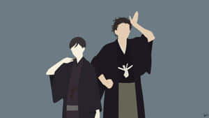 Shouwa Genroku Rakugo Shinjuu Anime Characters In An Energetic Scene Wallpaper