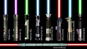 Show Off Your Intergalactic Pride With This Iconic Star Wars Lightsaber Wallpaper