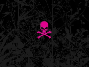 Show Your Rebellious Side With The 'pink Skull' - A Bold And Unique Fashion Statement. Wallpaper