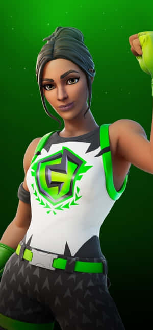 Showcase Your Gaming Skills With A Poised Playmaker In Fortnite Wallpaper