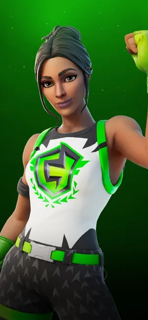 Showcase Your Gaming Skills With A Poised Playmaker In Fortnite Wallpaper