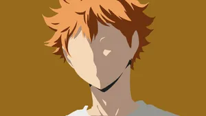 Shoyo Hinata Face Minimalist Art Wallpaper