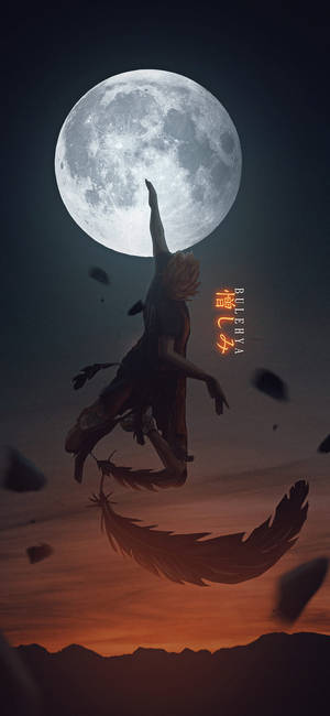 Shoyo Hinata Jump Aesthetic Anime Iphone Wallpaper