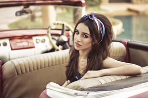 Shraddha Kapoor Car Photoshoot Wallpaper