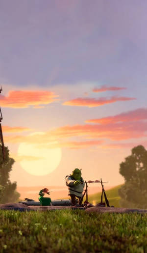Shrek And Princess Fiona Wallpaper