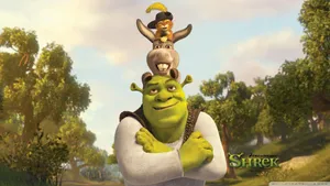 Shrek Donkey And Puss Wallpaper
