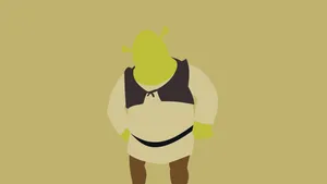 Shrek Minimalist Art Wallpaper