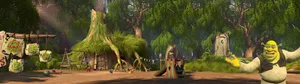Shrek Panoramic View Wallpaper