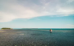 Siargao Island Hut In The Sea Wallpaper