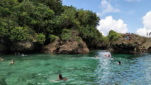 Siargao Island Magpupungko Rock Wallpaper