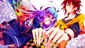 Siblings Sora And Shiro Of No Game No Life Wallpaper