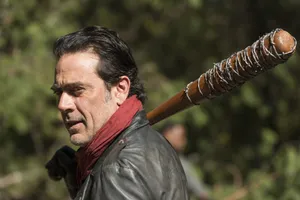 Side Profile Of Negan Wallpaper