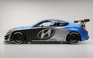 Side View Hyundai Racecar Wallpaper