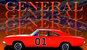 Side View Of The General Lee Car Wallpaper