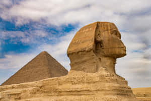 Side View Of The Great Sphinx Of Giza Wallpaper