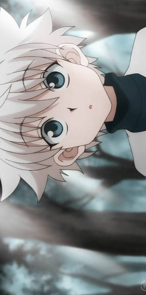 Sideways Killua Iphone Wallpaper