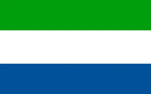 Sierra Leone Simple Flag Wallpaper