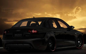 Silhouette Of The 2007 Audi Rs 4 Wallpaper