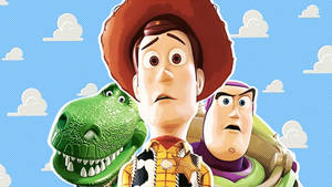 Silly Toy Story Rex Wallpaper