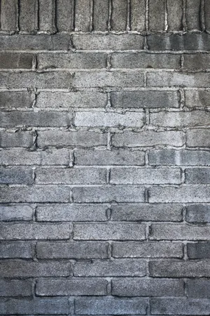 Silver Brick Wall Wallpaper