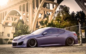 Silver Hyundai Genesis Coupe Wallpaper