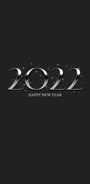 Silver New Year 2022 Wallpaper