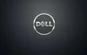 Silver Perforated Dell Laptop Logo Wallpaper