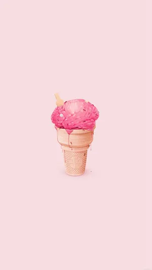 Simple And Cute Iphone Ice Cream Wallpaper