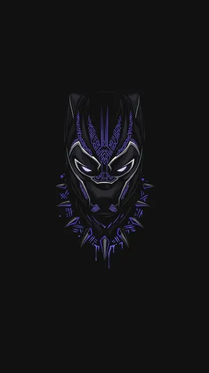 Simple Black Aesthetic Marvel Black Panther Wallpaper