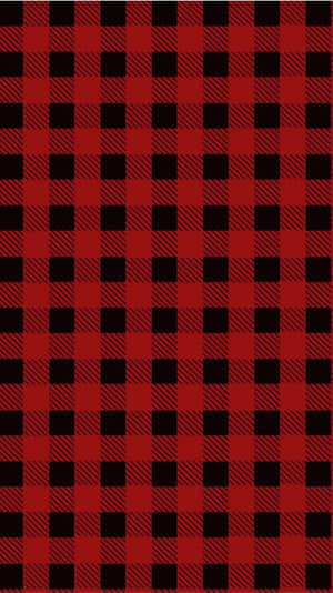 Simple Black And Red Plaid Mobile Phone Wallpaper