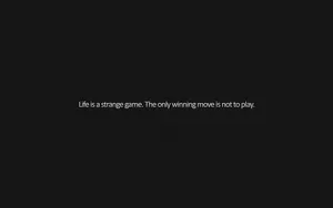 Simple Black Life Is A Strange Game Wallpaper