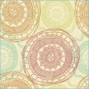 Simple Boho Intricate Shapes Wallpaper